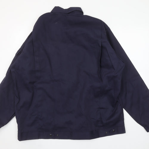Adastra Men's Blue 2XL Workwear Zip Jacket with Logo Detail
