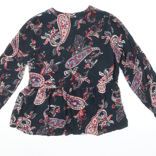 Principles Womens Multicoloured Paisley Viscose Tunic Blouse Size 12