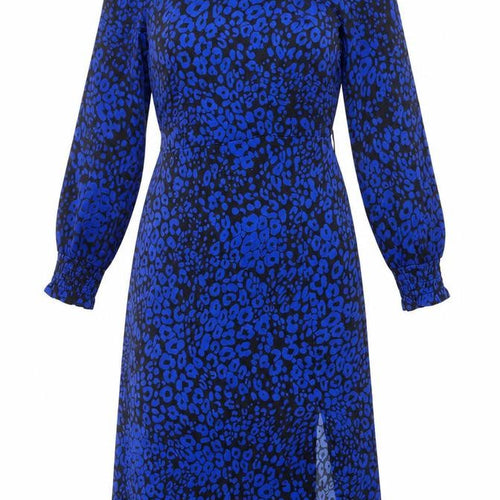 Friends Like These Women’s Blue Animal Print Midi Shift Dress UK 10