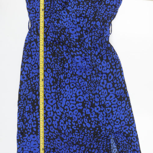 Friends Like These Women’s Blue Animal Print Midi Shift Dress UK 10
