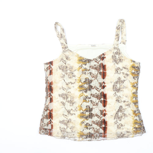 Ayalon Collection Women's Multicoloured Size 14 Camisole Lace Tank Top