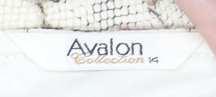 Ayalon Collection Women's Multicoloured Size 14 Camisole Lace Tank Top