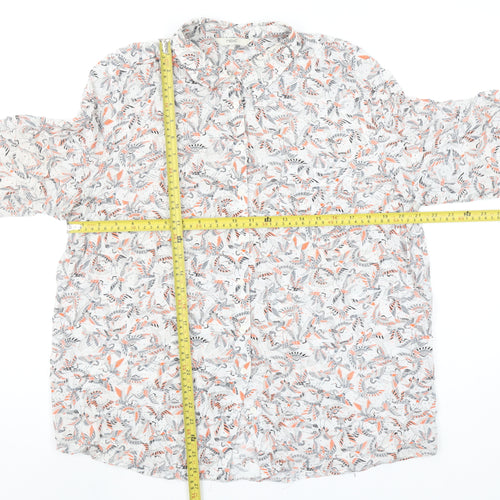 Next Women’s Multicoloured Floral Viscose Blouse UK 18 Long Sleeve Casual