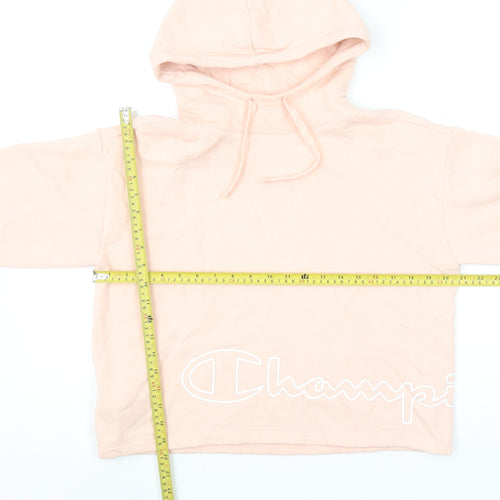 Champion Women's Pink Small Pullover Hoodie Cotton Blend
