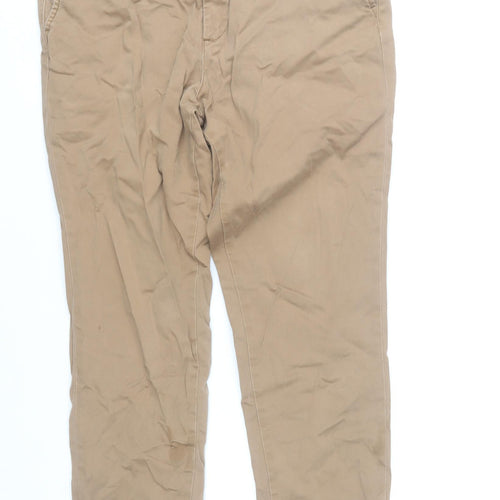 Jack & Jones Men's Beige Chino Trousers Size 34W 32L Cotton Blend