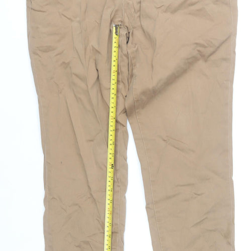 Jack & Jones Men's Beige Chino Trousers Size 34W 32L Cotton Blend