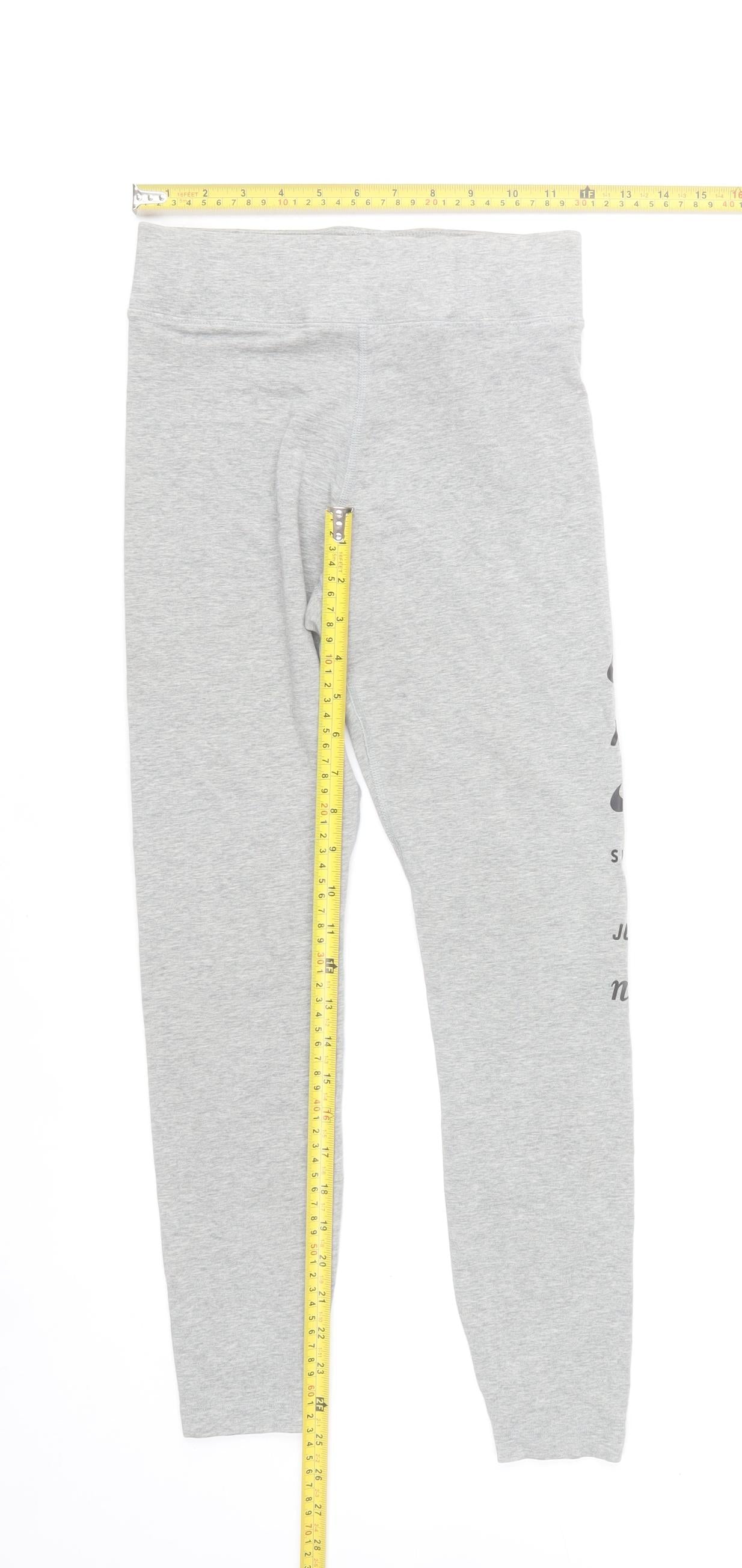 Nike Womens Grey S Leggings Stretch Activewear Sports Tight
