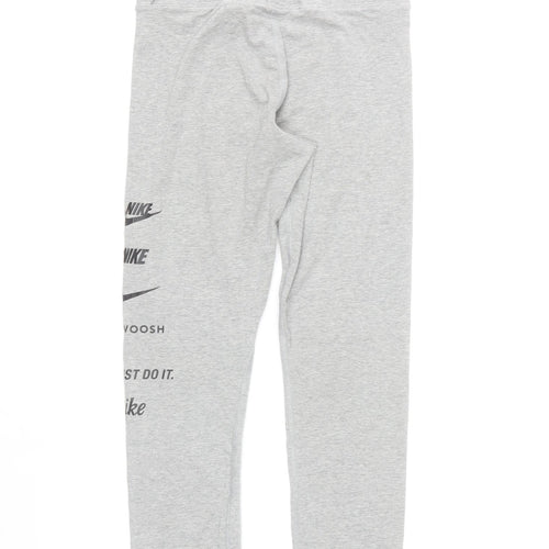 Nike Womens Grey S Leggings Stretch Activewear Sports Tight