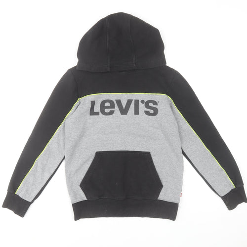 Levi's Boys Grey & Black Pullover Hoodie Size 14A (164 cm) Cotton Blend