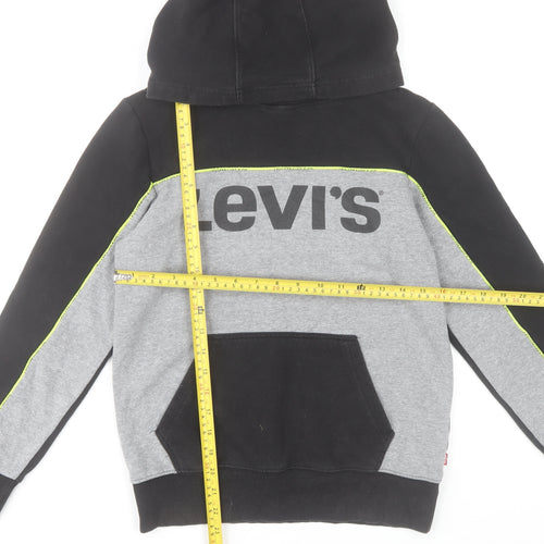 Levi's Boys Grey & Black Pullover Hoodie Size 14A (164 cm) Cotton Blend