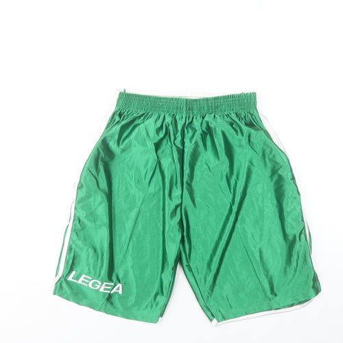 Legea Men's Green Polyester Athletic Shorts Size S