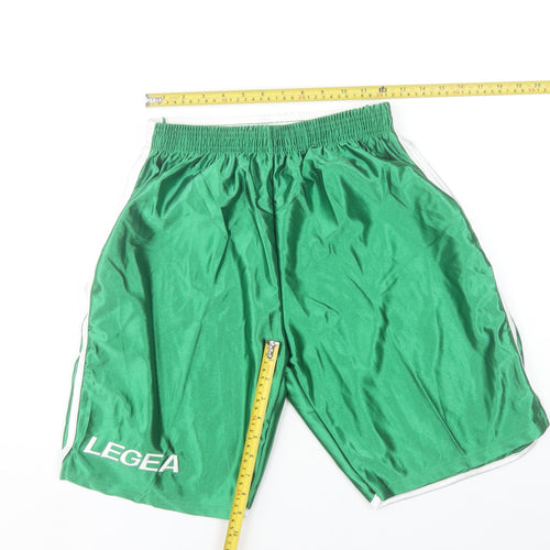 Legea Men's Green Polyester Athletic Shorts Size S