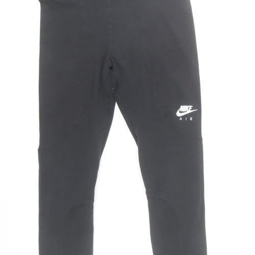 Nike Air Black Womens M Ankle Leggings Elastic Waist Stretch