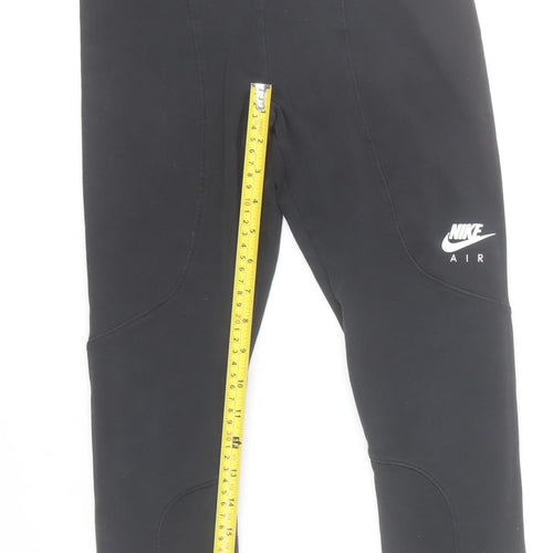 Nike Air Black Womens M Ankle Leggings Elastic Waist Stretch