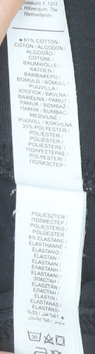 Nike Air Black Womens M Ankle Leggings Elastic Waist Stretch