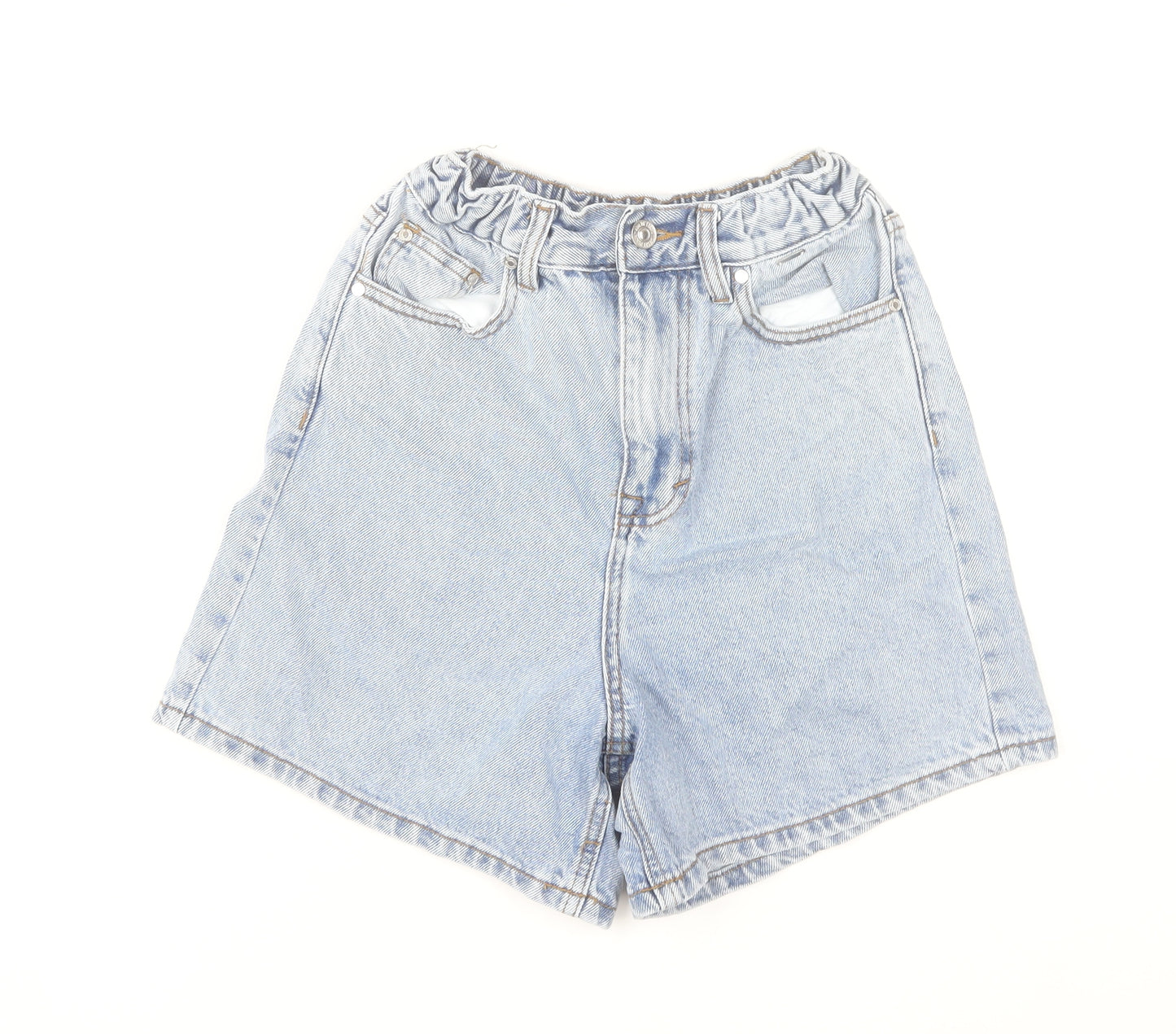 Diesel Womens Blue Size 6 High Rise Mom Denim Shorts