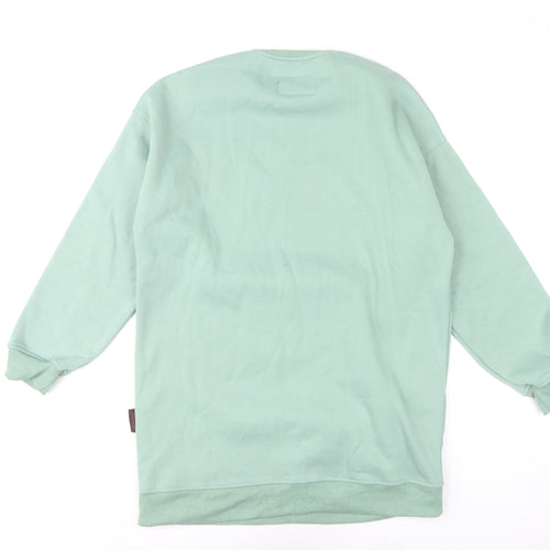 Pandy Women’s Green Mickey Mouse Pullover Sweatshirt Size L