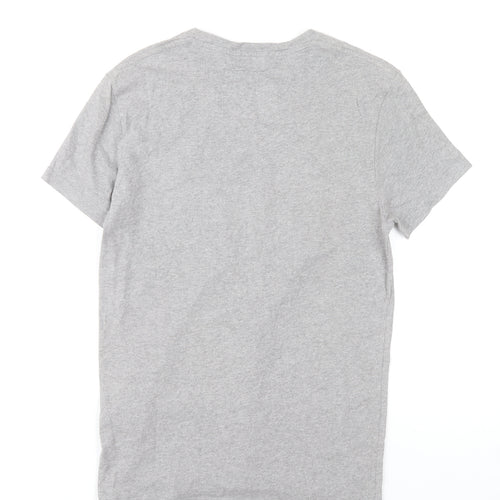 Jack Wills Mens Grey Graphic British Cotton T-Shirt XS Regular Fit