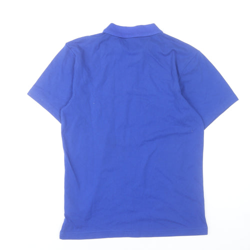 Umbro Men's Blue Short Sleeve Polo Shirt Size S Polyester Cotton