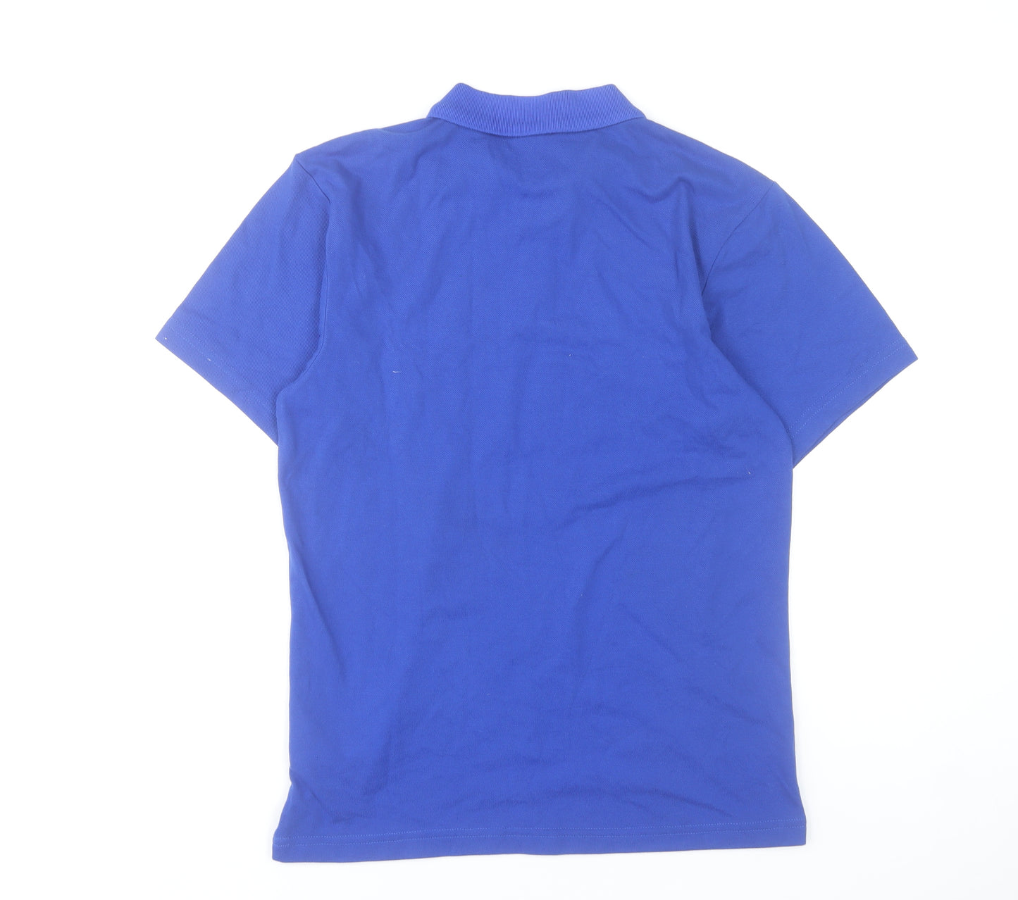 Umbro Men's Blue Short Sleeve Polo Shirt Size S Polyester Cotton