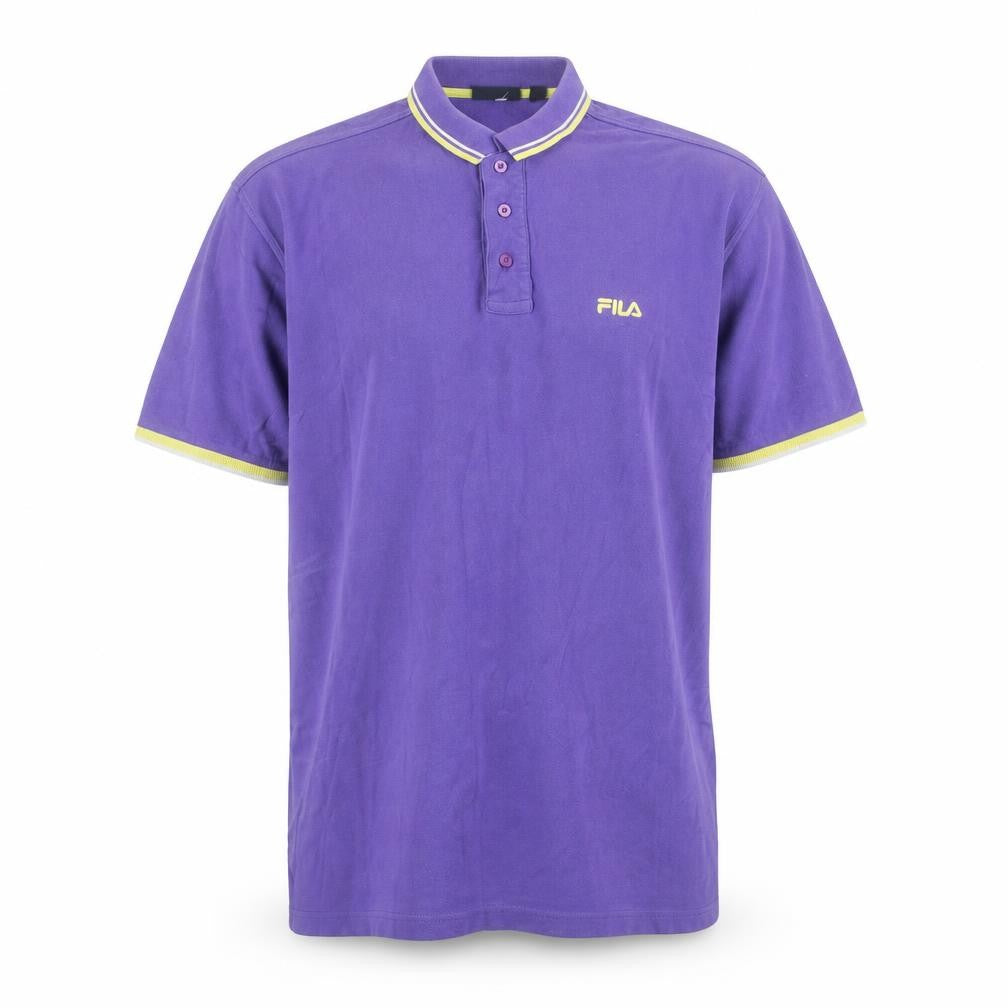 Fila Men's Purple XL Polo Shirt Retro Sports Casual