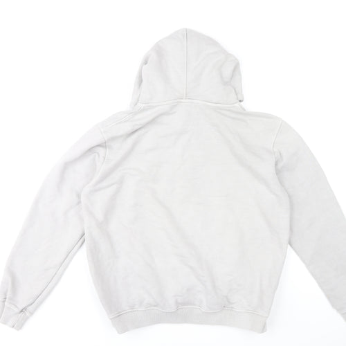 True Student Men's Grey Pullover Hoodie Medium Regular Fit Cotton