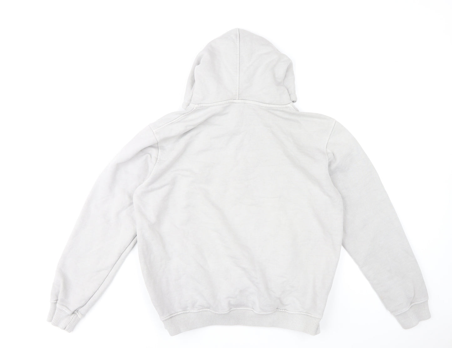 True Student Men's Grey Pullover Hoodie Medium Regular Fit Cotton