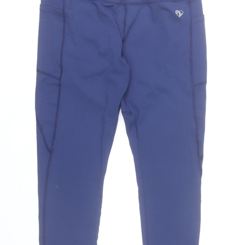 Peachylean Women Blue XL Leggings Activewear Yoga Gym Trousers