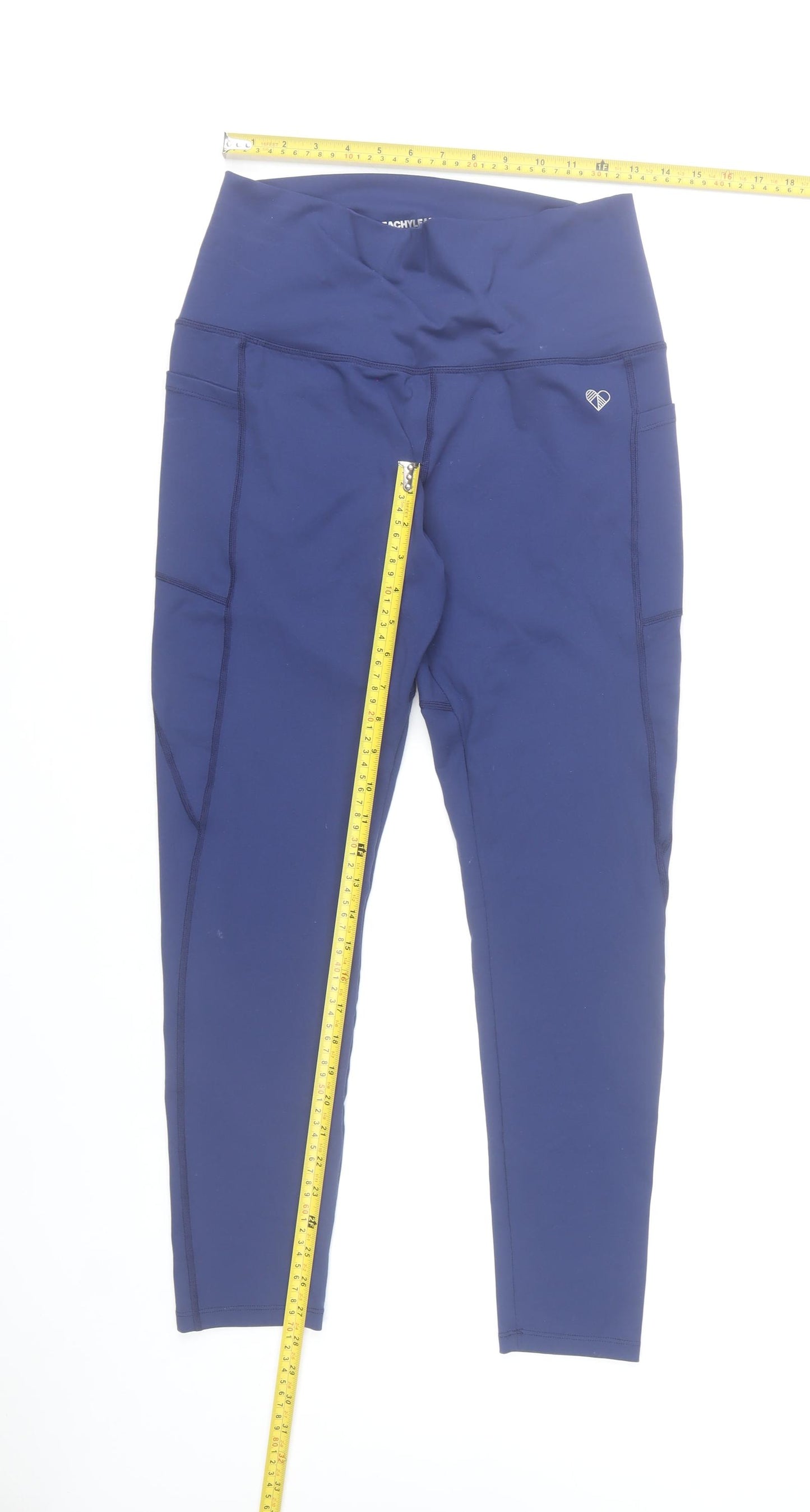 Peachylean Women Blue XL Leggings Activewear Yoga Gym Trousers