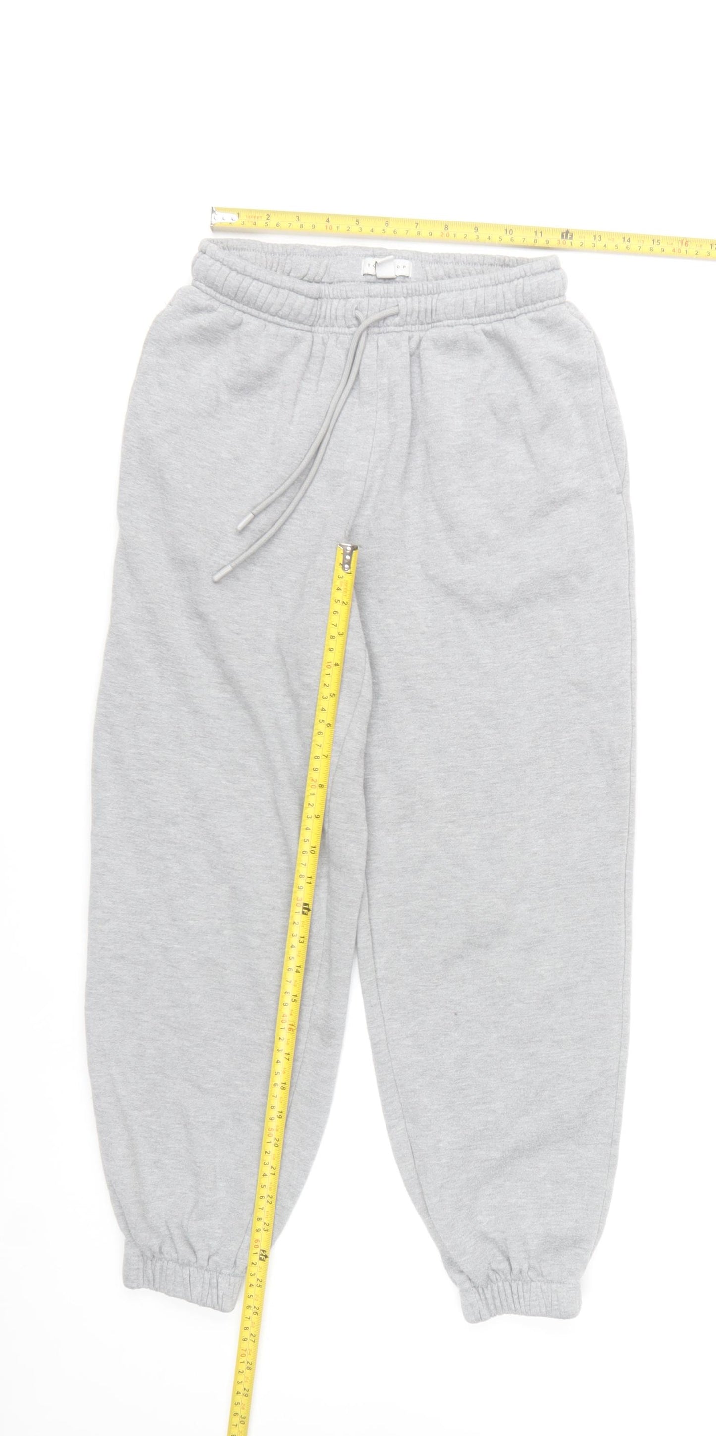 Topshop Women’s Grey Fleece Sweatpants Size S Comfortable Casual Trousers