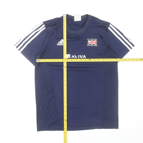 Adidas Men’s Blue Great Britain Athletics T-Shirt Medium