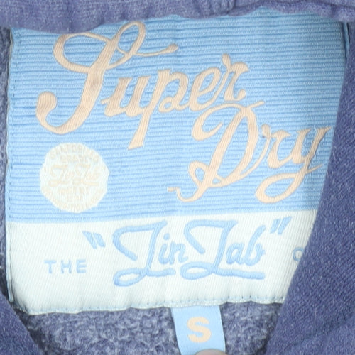 Superdry Women's Purple Pullover Hoodie Size S Cotton Blend