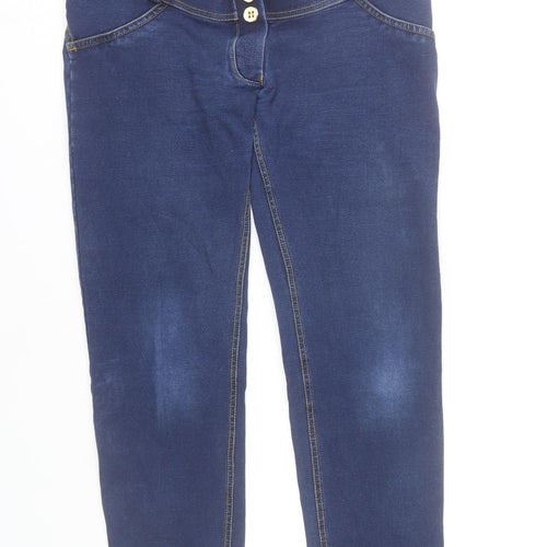 Freddy Womens Blue Maternity Skinny Jeans Size 12 Cotton Blend