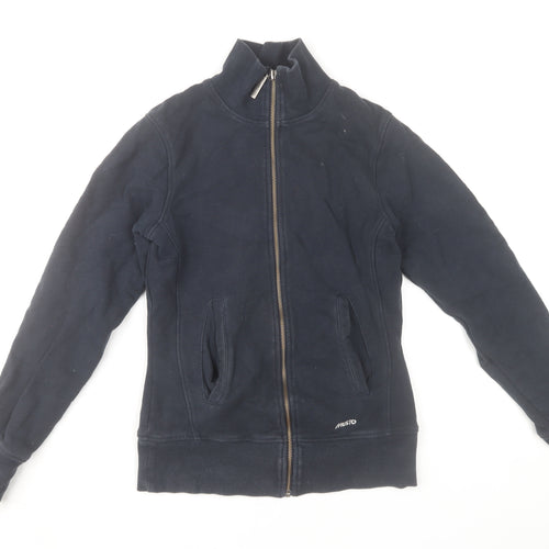 Musto Women's Navy Full Zip Cotton Sweatshirt Size 8