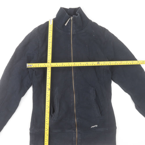 Musto Women's Navy Full Zip Cotton Sweatshirt Size 8