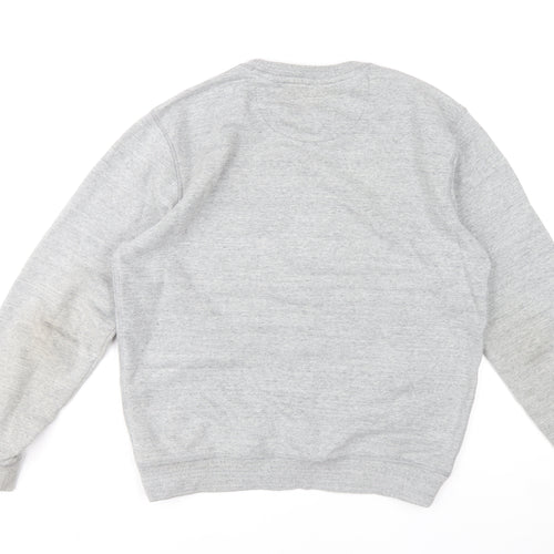 Jack Wills Men’s Grey Pullover Sweatshirt M Crew Neck Cotton Blend