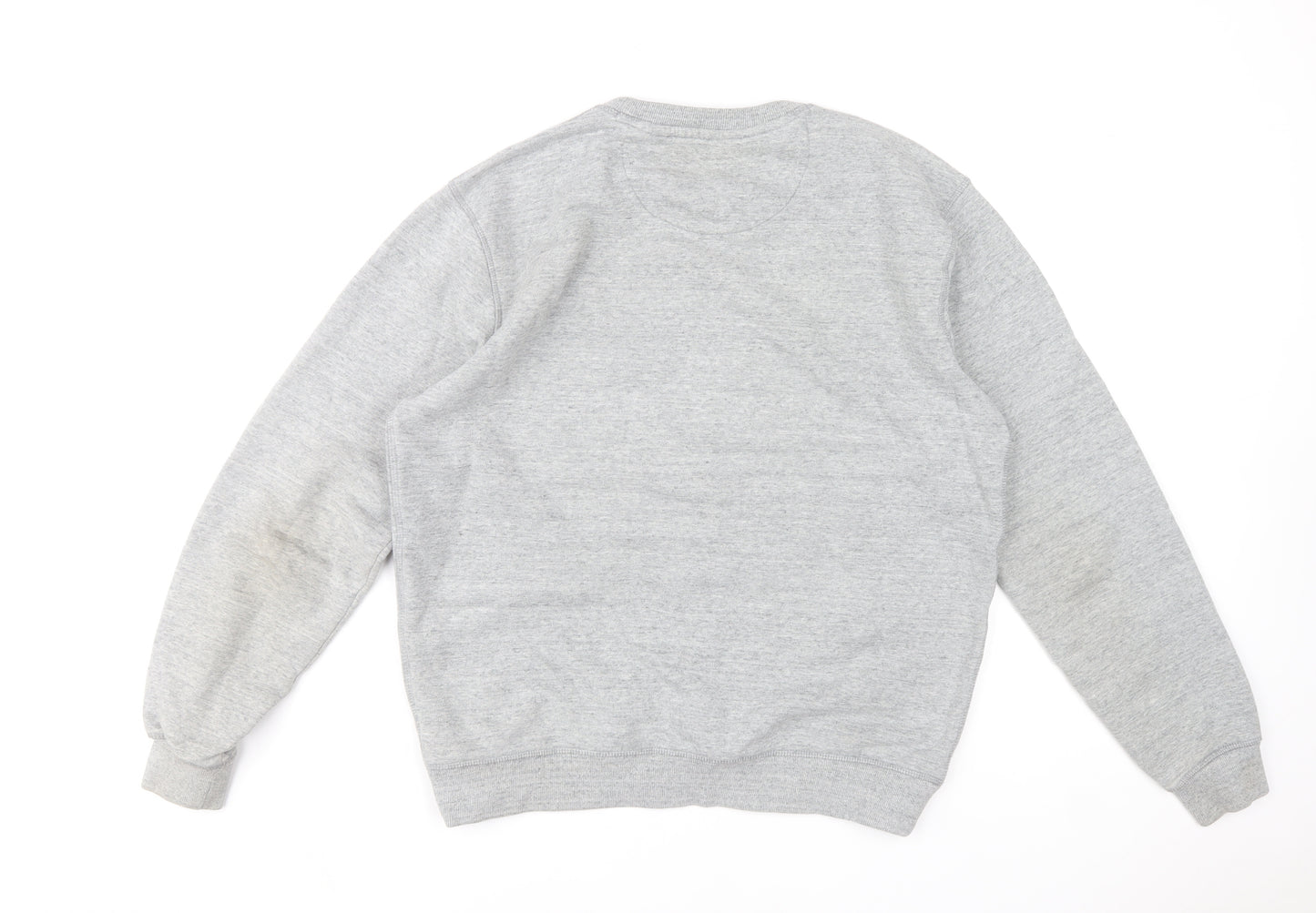 Jack Wills Men’s Grey Pullover Sweatshirt M Crew Neck Cotton Blend