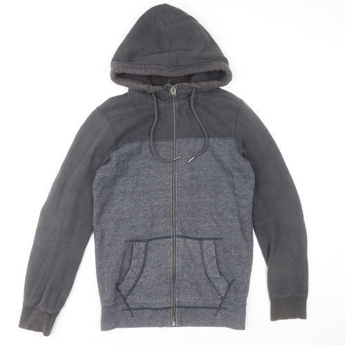 Fat Face Men’s Blue Full Zip Hoodie XS Regular Fit