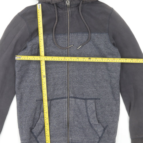 Fat Face Men’s Blue Full Zip Hoodie XS Regular Fit