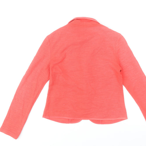 New Look Women’s Pink Cotton Blend Blazer Jacket Size 10