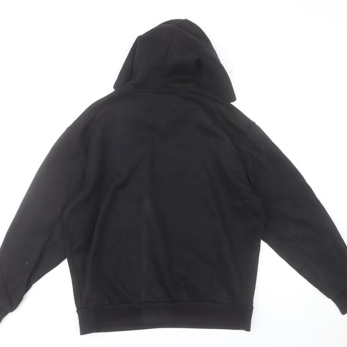 Lee Cooper Men's Black Pullover Hoodie Medium Regular Fit Fleece