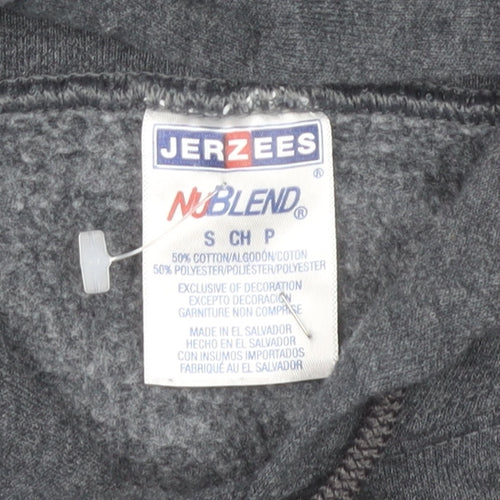 Jerzees Women’s Grey Niagara Falls Hoodie Small Cotton Blend Pullover