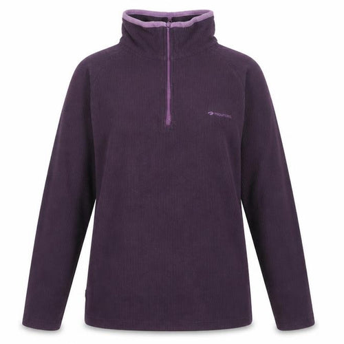 Mountain Life Womens Purple Size 8 1/2 Zip Fleece Sweatshirt
