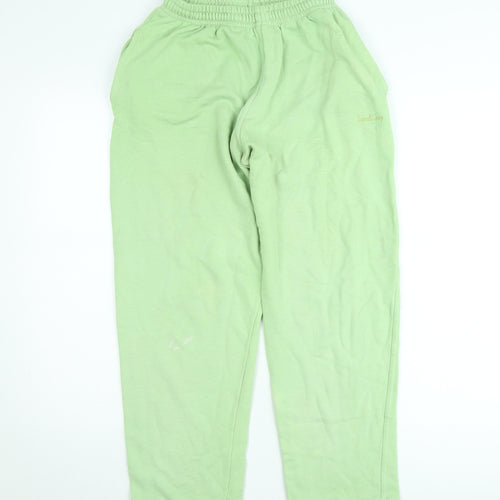 Sasha Womens Green Jogger Sweatpants Small Elastic Waist