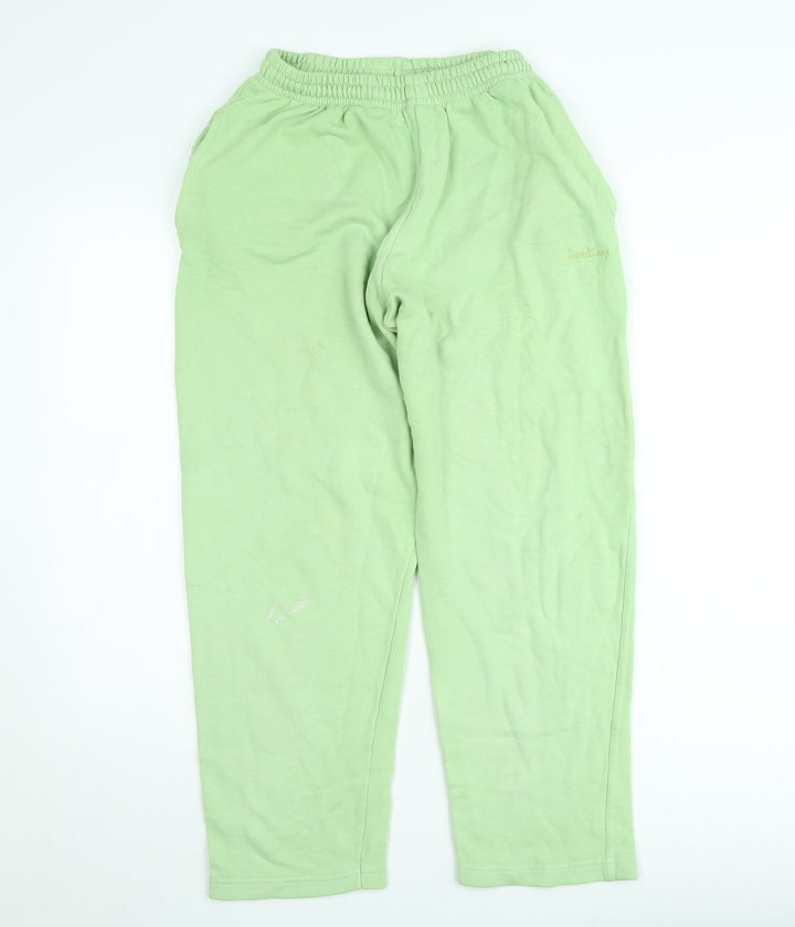 Sasha Womens Green Jogger Sweatpants Small Elastic Waist