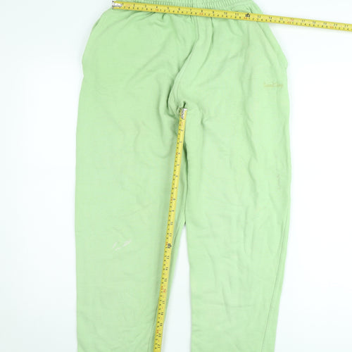 Sasha Womens Green Jogger Sweatpants Small Elastic Waist