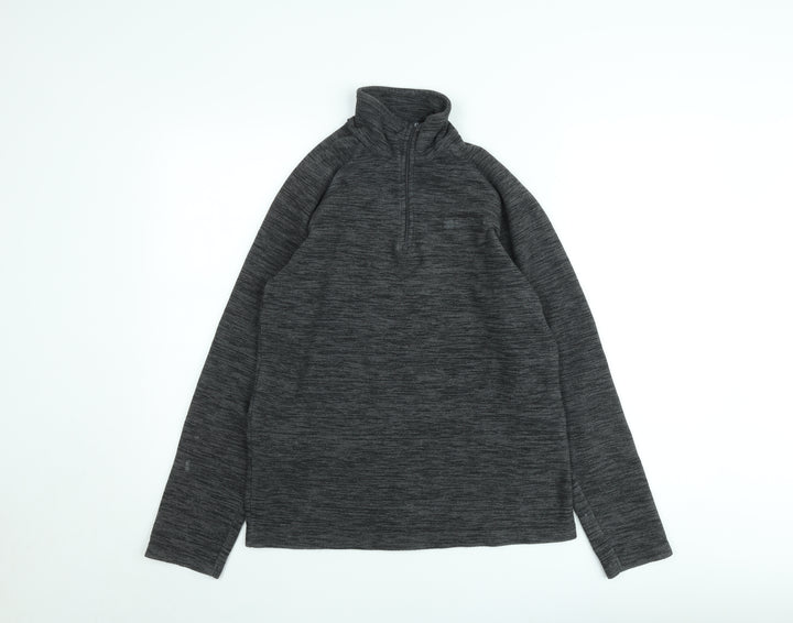 Mountain Warehouse Men's Grey XS 1/4 Zip Fleece Pullover Sweatshirt