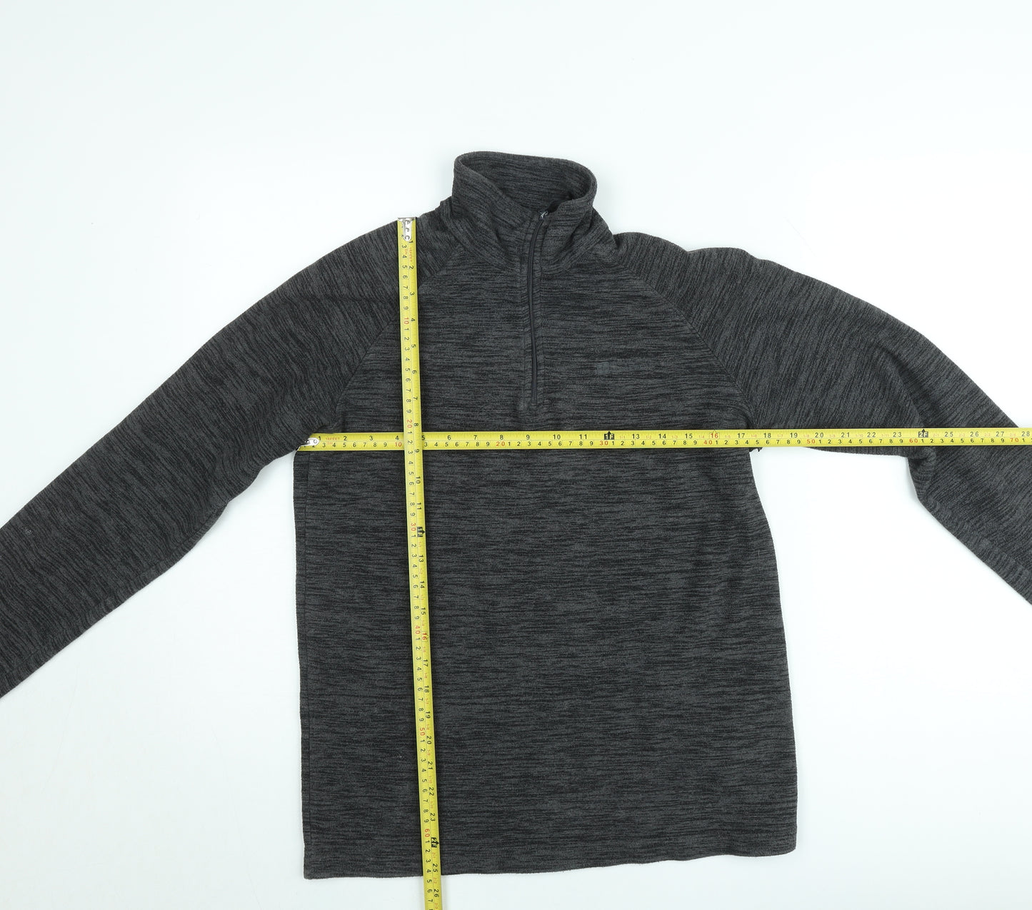 Mountain Warehouse Men's Grey XS 1/4 Zip Fleece Pullover Sweatshirt