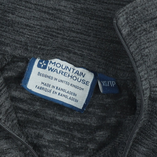 Mountain Warehouse Men's Grey XS 1/4 Zip Fleece Pullover Sweatshirt