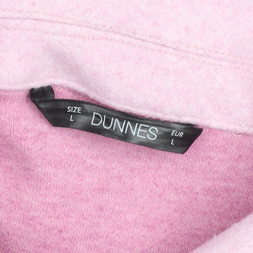 Dunnes Women Pink Button Up Shacket Jacket Size L